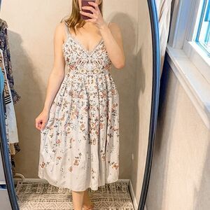 Needle & Thread Butterfly Embroidered Midi Dress